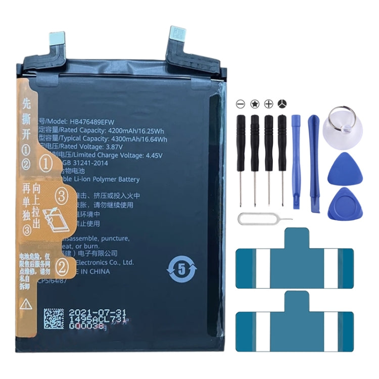 Batteria sostitutiva da 4200 mAh per Honor 50/60 SE/Nova 9/NAM-AL00 NTH-AL00 GIA-AN00 HB476489EFW, For Honor 50 / 60 SE / Huawei Nova 9 Batteria sostitutiva da 4200 mAh per Honor 50/60 SE/Nova 9/NAM-AL00 NTH-AL00 GIA-AN00 HB476489EFW, For Honor 50 / 60 SE / Huawei Nova 9